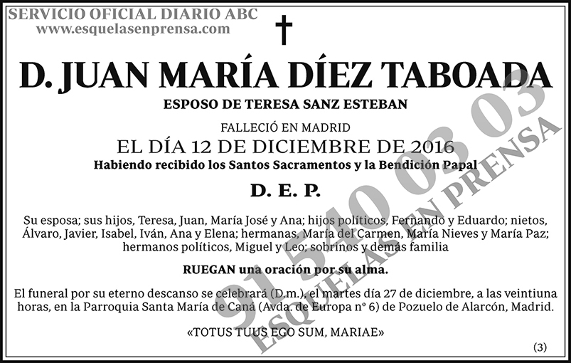 Juan María Díez Taboada